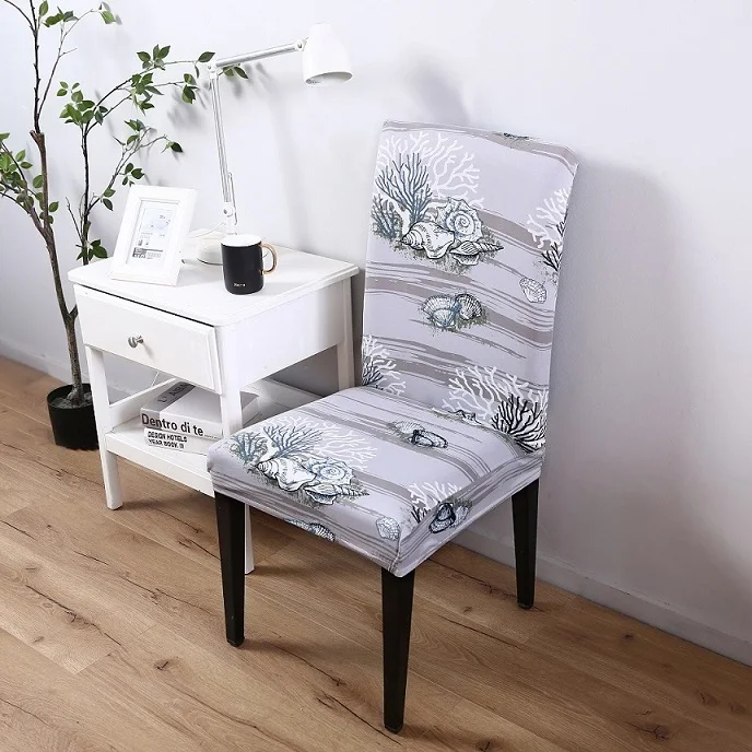 Универсальный размер, несколько узоров, растягивающиеся чехлы на стулья, спандекс, для украшения дома в гостиной, столовой - Цвет: Chaircoverpatterned1