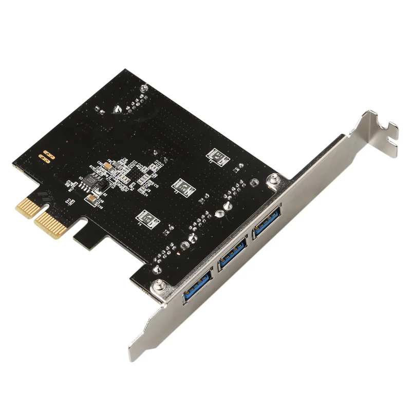 Супер-Скорость 4 Порты и разъёмы USB 3,0 PCI-E PCIe PCI Express карты расширения для настольных ПК-R179 Прямая