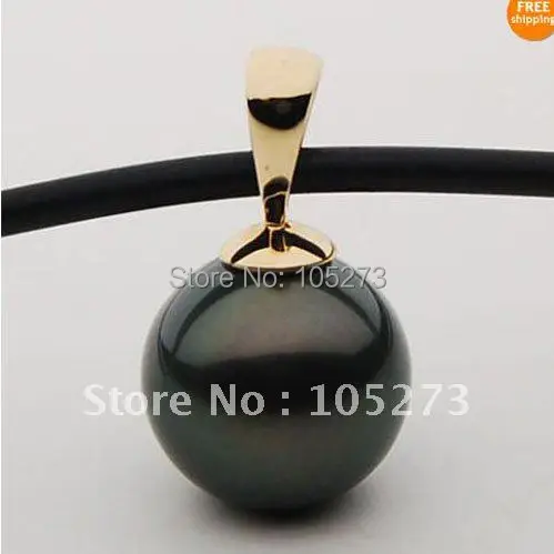 

Wonderful! AA 12MM Round shaper Mother-of-pearl pendant necklace black rope necklace fashion jewelry Free shipping NF221