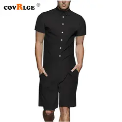 Covrlge мужские комбинезоны 2019 новые мужские комбинезоны Модные мужские комплекты Летний комбинезон Мужская одежда футболка высокое