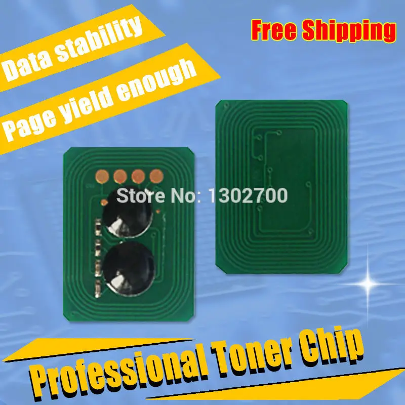 

2set 44844512 44844511 44844510 44844509 Toner Cartridge chip For oki C811 C831 C841 okidata C 811 831 841 powder refill reset