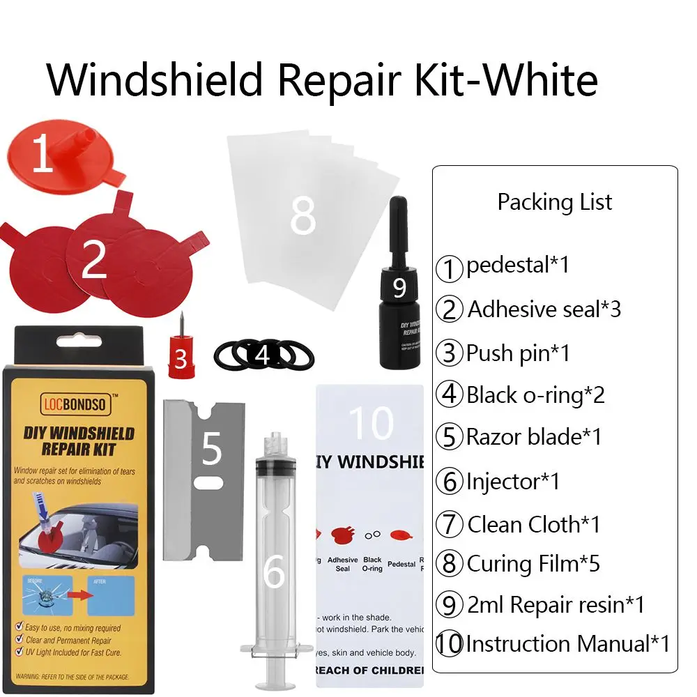 Windshield Repair Kit Window Repair Polishing Windscreen Glass Renewal
