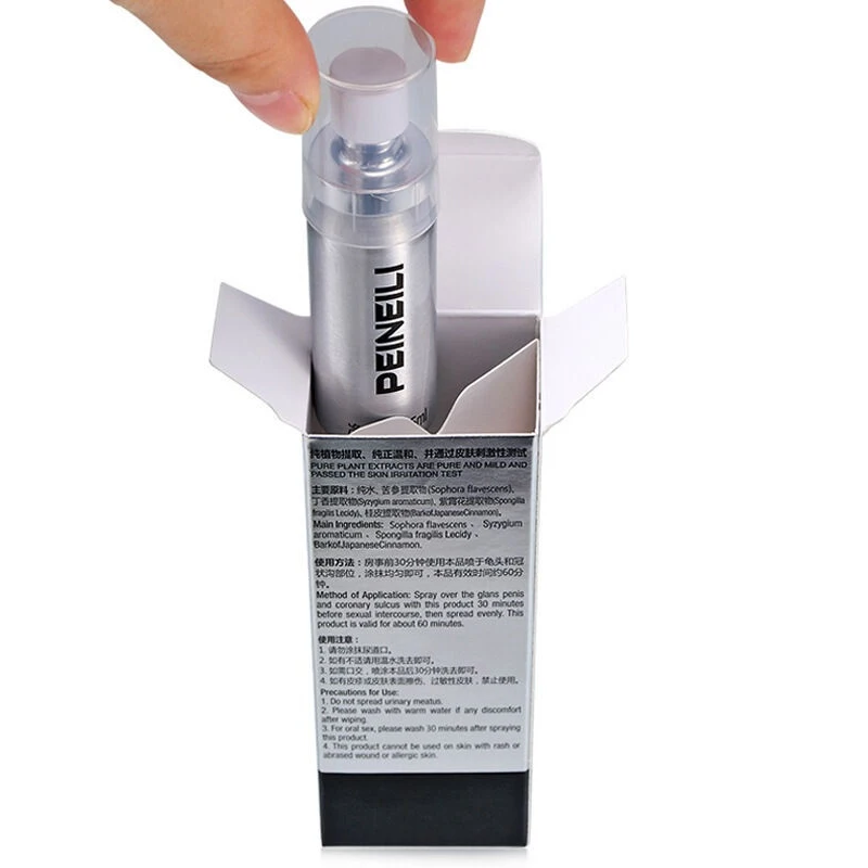 10PCS PEINEILI Delay Spray Male Anti Premature Ejaculation Prolong 60 Minutes Big Dick Enlargment Spray Cock Erection Enhance