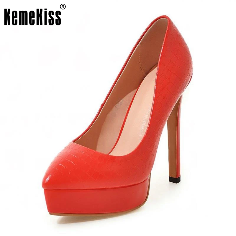 Ladies High Heels Shoes Women Brand Platform Thin Heels Pumps Wedding Women Shoes Pointed Toe Sexy Fashion Footwear Size 34-43 enmayda platform pumps ladies sexy high heels fashion red bottom women pumps pointed toe slingback thin heels women dress shoes