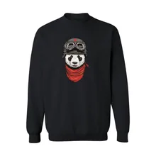 Cute Panda Design 4xl Black Harajuku Sweatshirt Men XXL in Mens Long Sleeve Hoodies Mens Hip Hop Hoodies xxs