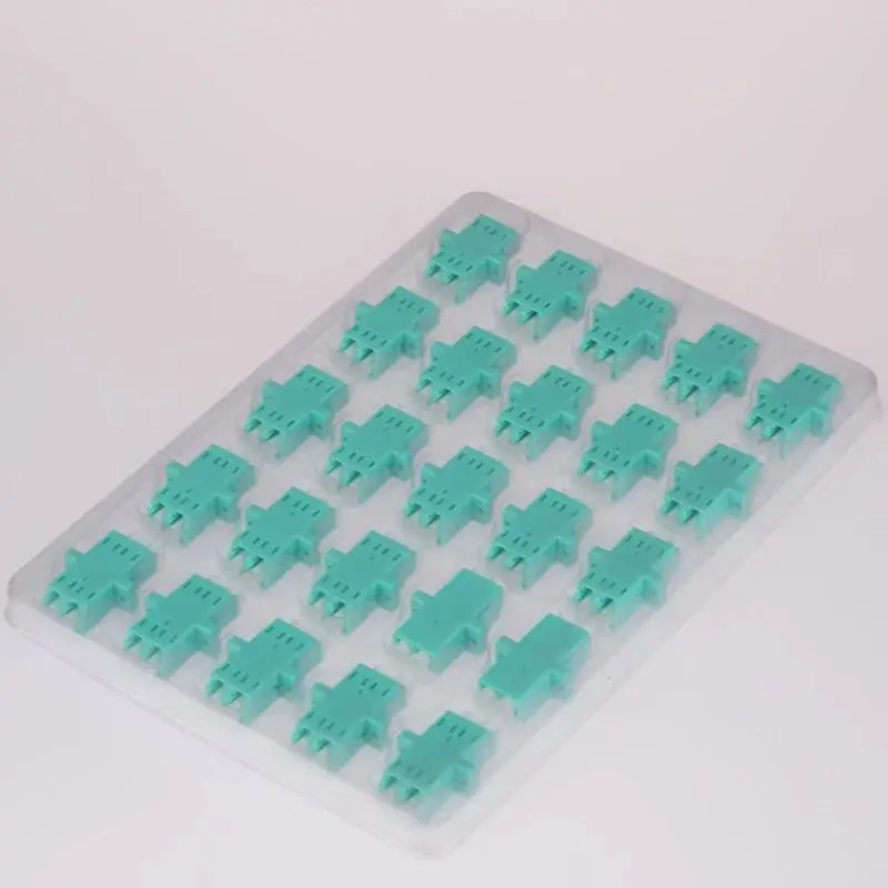 

50Pcs Fiber Optic LC/UPC MM OM3 SC Type Duplex Flange Coupling Carrier Class Fiber Adapter Coupler for Digital Communication