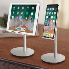 Настольный держатель для планшета, увеличивающий рост, 168 мм, алюминиевая регулируемая подставка, свободные руки, для мобильного телефона, планшетов, кронштейн для iPad Air Mini, iphone