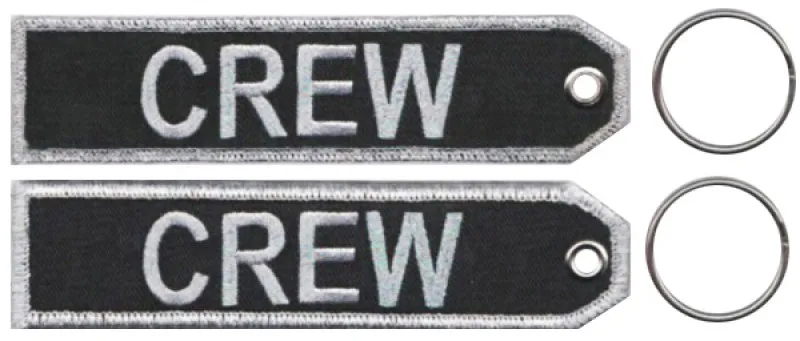 EM-4053 Crew silver keychain.