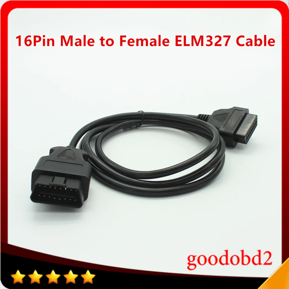 New 16 Pin OBD2 OBDII Male to Female Extension Cable Auto Car Diagnostic Cable