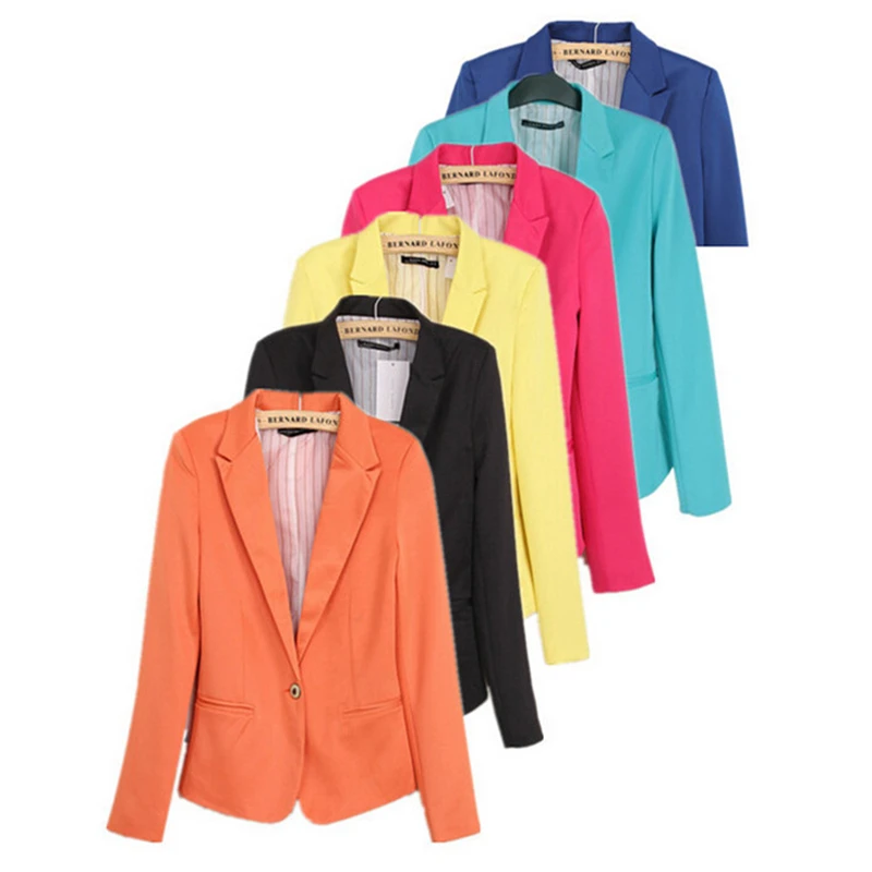 2016 summer autumn one button plus size slim women suits