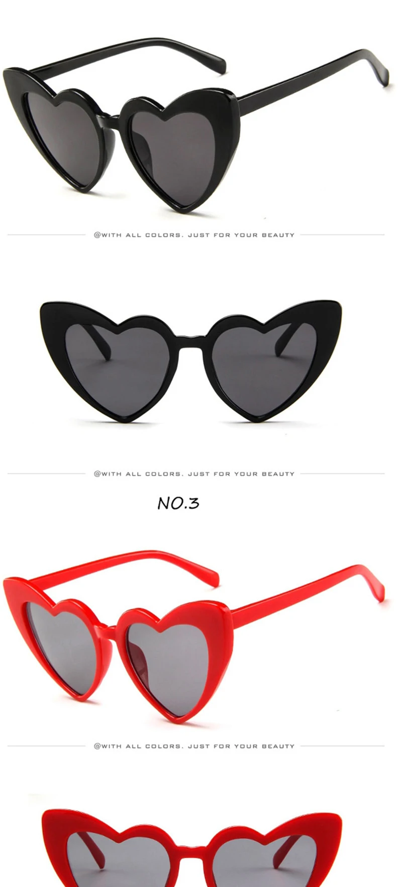 Yoovos рисунком в виде сердца и Цвета солнцезащитные очки Для женщин Винтаж роскошные солнцезащитные очки Пластик классический ретро на открытом воздухе Oculos De Sol Gafas
