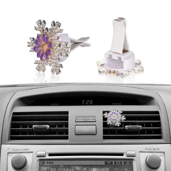 

Bling Bling Car Interior Accessories Air Freshener Sparkle Rhinestone Diamond Clip Crystal Air Vent Decoration