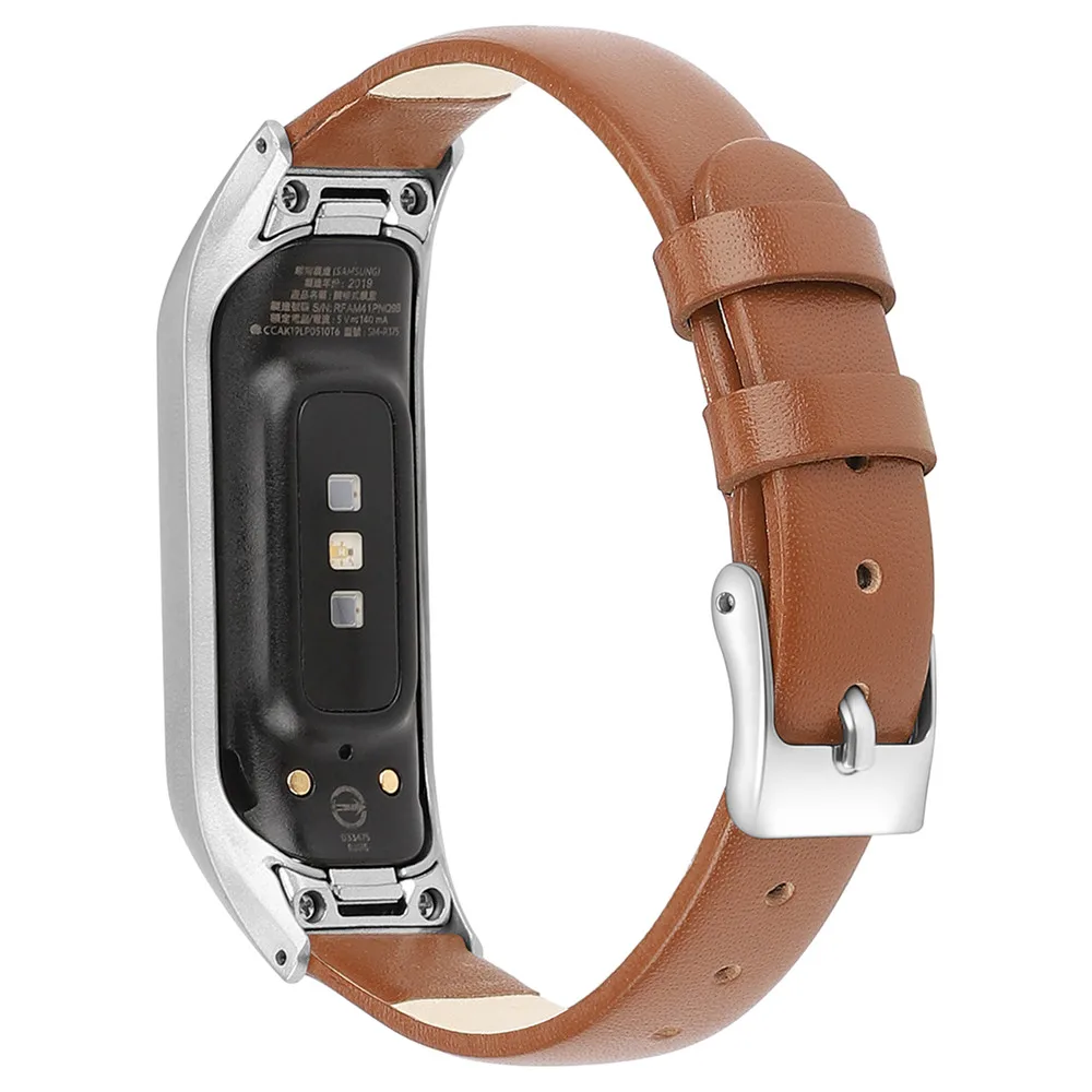Оригинальные кожаные Смарт-часы ремешок для Xiaomi mi Band 4 mi Band 3 универсальный кожаный ремешок браслет унисекс