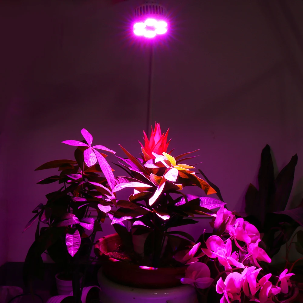 LED Grow Light Bulbs 120W Full Spectrum E27 36 LEDs Indoor for Plants Veg/&Flower