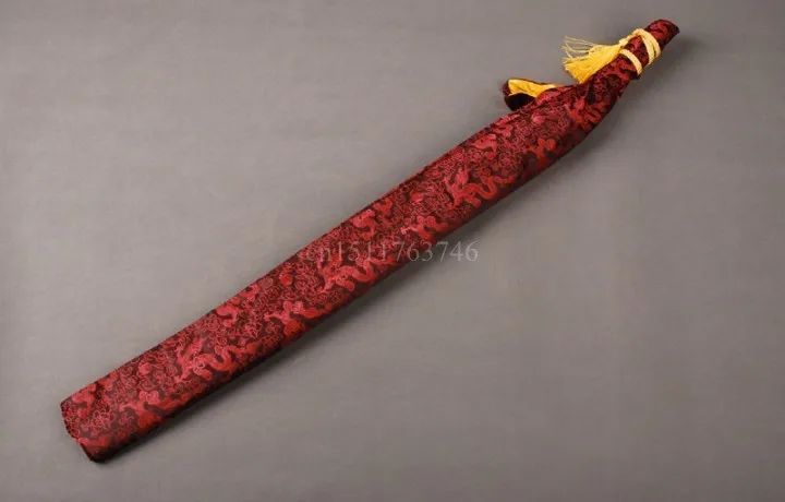 High-grade Soft and Delicate Yellow Sword Bag for Japanese Samurai Katana Bags 