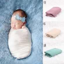 Новорожденных Подставки для фотографий Детский костюм из хлопка и льна 180*90 см мягкий фото Обёрточная бумага для беременных Обёрточная бумага детский наряд для фотосессии Fotografia
