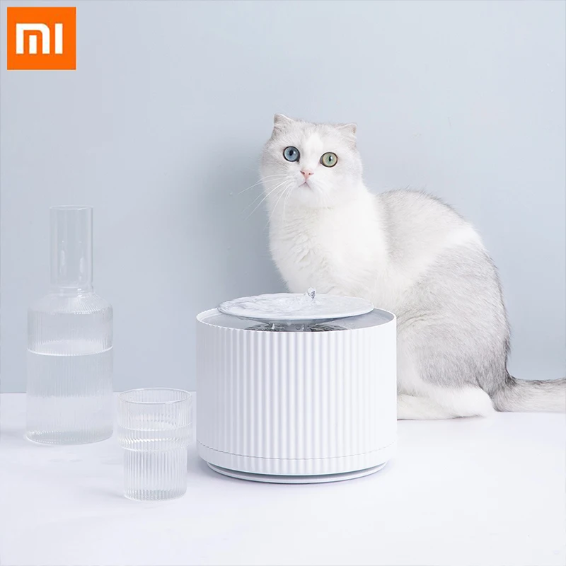 

Xiaomi Mijia Smart Cat Pet Drinking Fountain Water Purifier 5 layer filter 360 Degree Open Drinking Tray Animal Water Dispenser