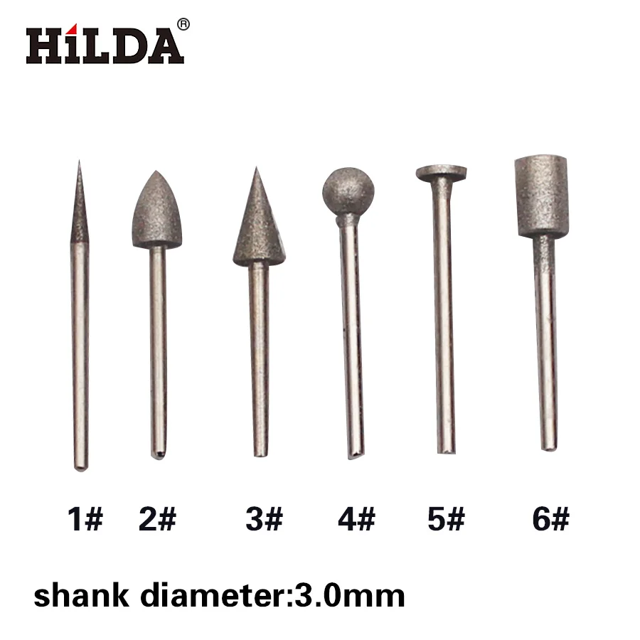 HILDA наждачные головки для шлифовки вращающихся инструментов Dremel аксессуары