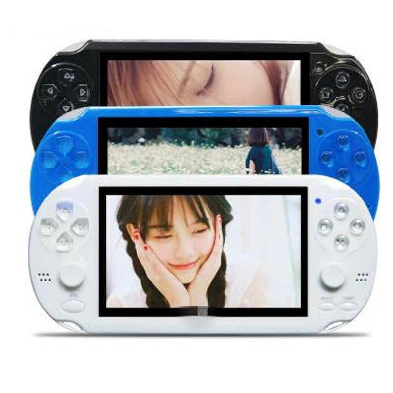 

Handheld Game Console 4.3 Inch Screen MP4 Player MP5 Game Player Real 8GB Support For PSV Game Camera Vide E-Book Game Accessory