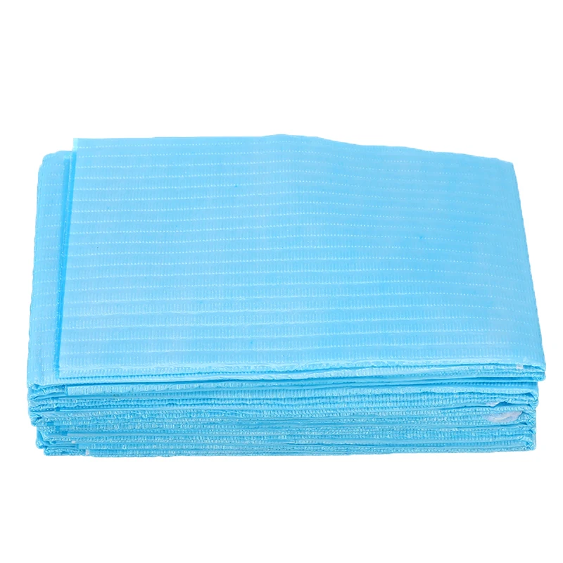 

10Pcs Disposable Dental Bibs Dental Neckerchief Medical Towels Sputa Pad Dental Materials Consumables Teeth Whitening Oral Care