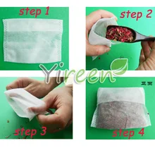 100 шт 70X100 мм ситечко для чая, нетканый тканевый Фильтрующий мешок, противоположный СГИБ близко, Пустой чайный пакетик, для травяной чай, кофе