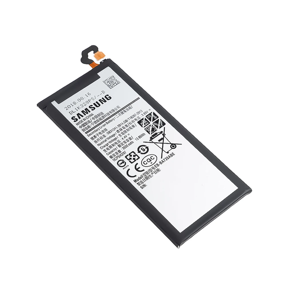 100% Оригинальный аккумулятор EB BA720ABE для Samsung Galaxy A7 2017 A720 A720F SM 3600mAh Высокое качество