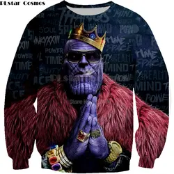 Мощная Толстовка Thanos, мужские толстовки с капюшоном «Бесконечность войны», американский фильм Marvel, Мстители, новая популярная куртка с