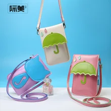 Candy Color Mini Women messenger bags fashion style PU soft leather handbag Sweet cute Cartoon Characters Handbags Clutch messen
