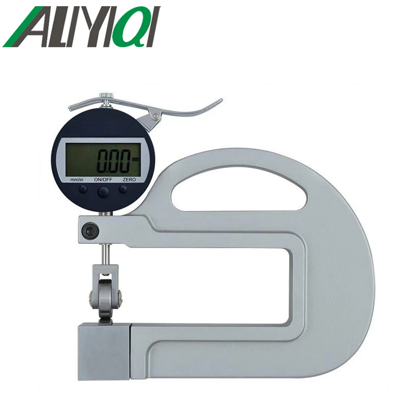 0 10mm 0.01mm digital micron thickness gauge with roller insert high precision good quality