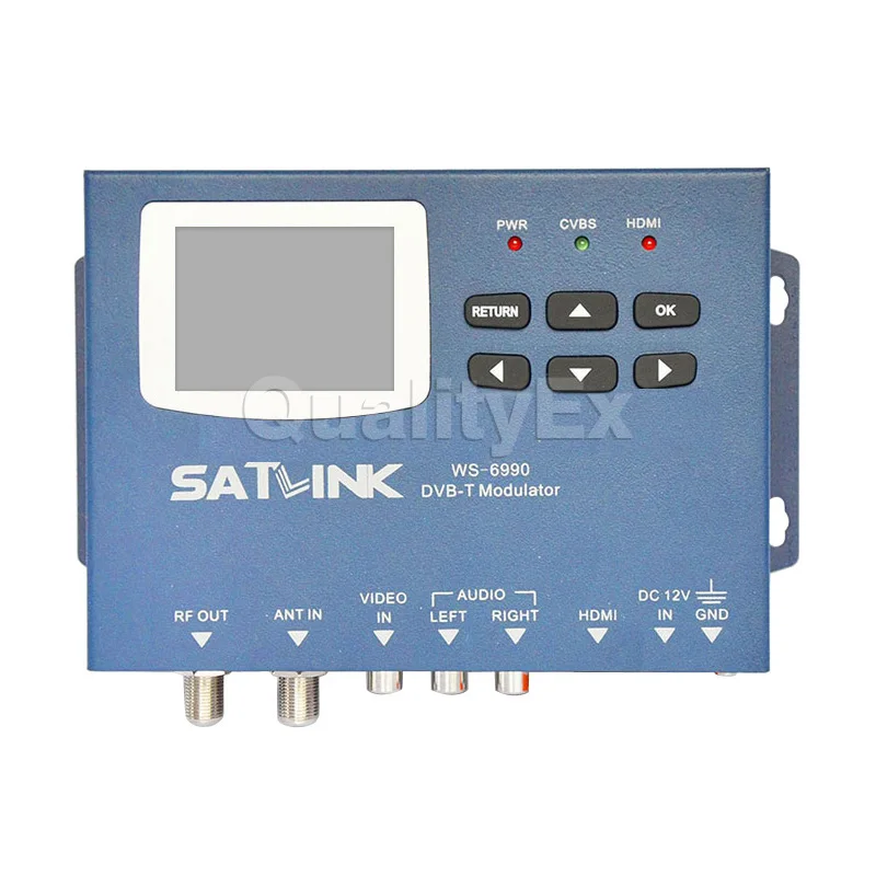  SATLINK WS-6990 1 Route DVB-T modulator/ AV/ HDMI ws6990 6990 HD Digital Satellite TV Finder Meter 