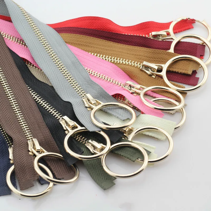 10 Pcs/lot Most Free Shipping Metal Zipper Single Open End Zip with