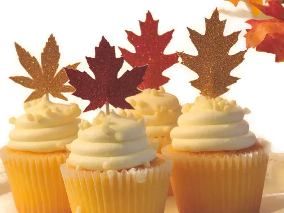 cheap autumn leaves thanksgiving cupcake toppers thanksgiving decoration wedding birthday baby bridal shower toothpicks - Cheap Decorations cheap autumn leaves thanksgiving cupcake toppers thanksgiving decoration wedding birthday baby bridal shower toothpicks - Cheap Decorations