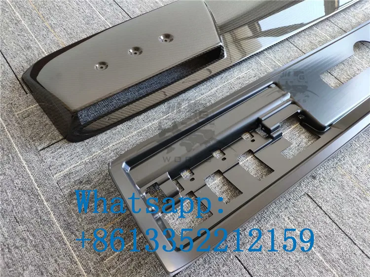 2019 year G class W464 B style carbon fiber roof spoiler for w464 G63 G65 G500 G400 G350 carbon front wing with LED running lights (15)