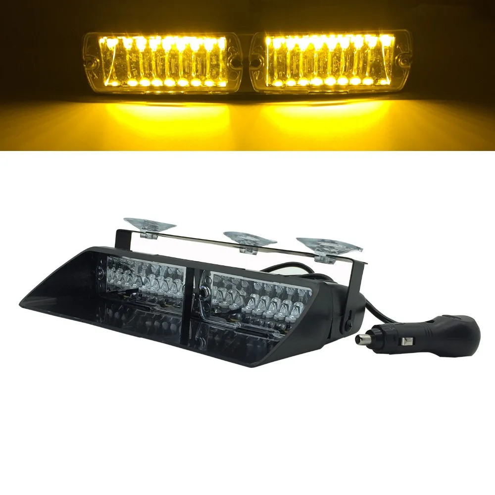 48W S2 Viper LED car Windshield Strobe Light auto Flashing Signal