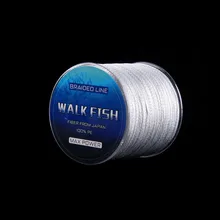WALK FISH 300M 8 Strand Weaves Fishing Lines PE Braided Multifilament Fishing Rope Wide Angle Braided Technology 22-78LB
