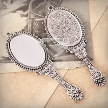4 шт., античное серебро, тибетское серебро, тон 74x26x3 мм, зеркальные модные подвески, цинковый сплав, подходит для браслета, ожерелья TS4204