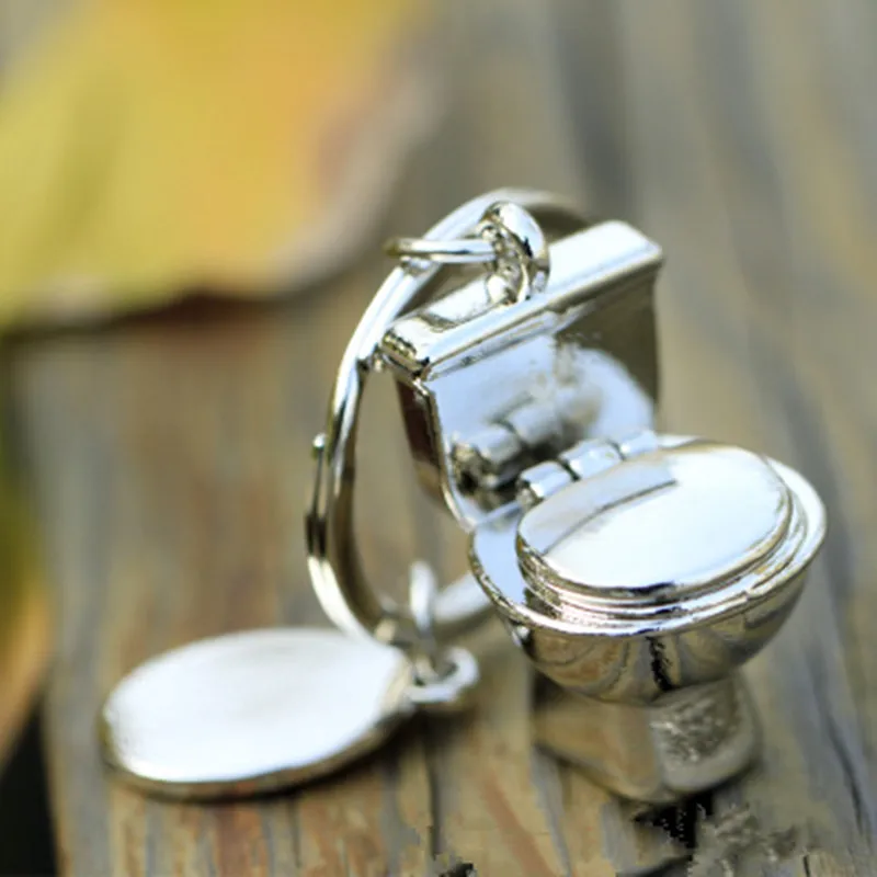 1 шт. посеребренное туалетное место для ключа цепь автомобиля металлические