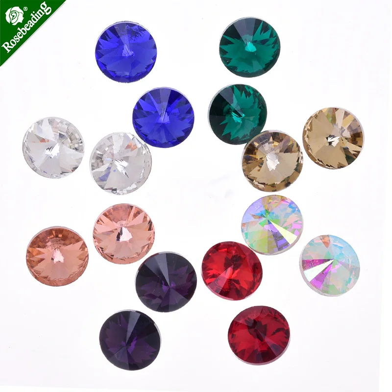 8mm Rhinestone crystal stone Glass Crystal beads glass cabochons handmade jewelry Pointed Back sold 50pcs/lot | Украшения и