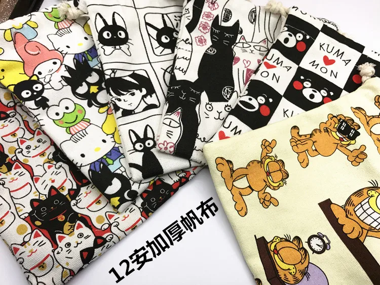 17x20 см disney Холст мультфильм Микки drawstring сумки милые портмоне на шнурке хранение мобильных телефонов сумка сумки с ручками