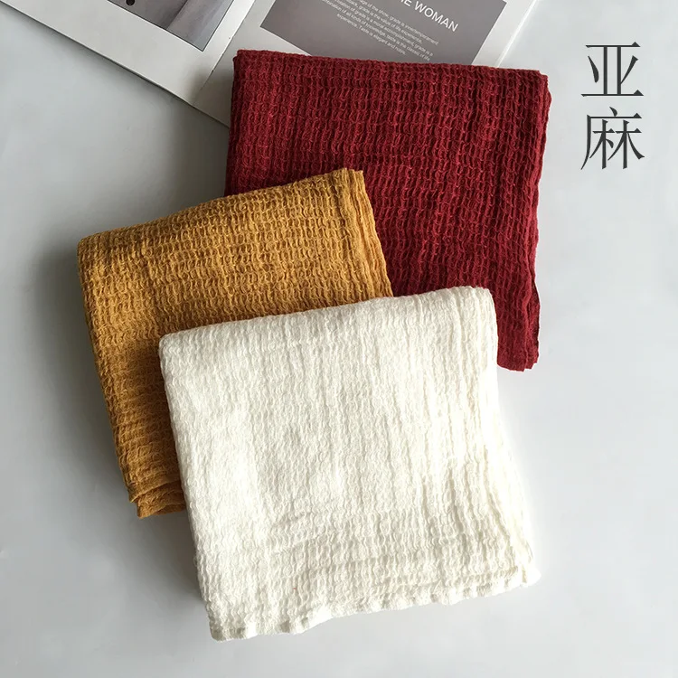 

pure linen scarf for men/women red long scarf man/woman big scarves LL15