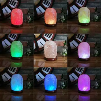 

Hot USB salt lamp crystal salt lamp seven colorful salt 0.5-1kg (handmade p