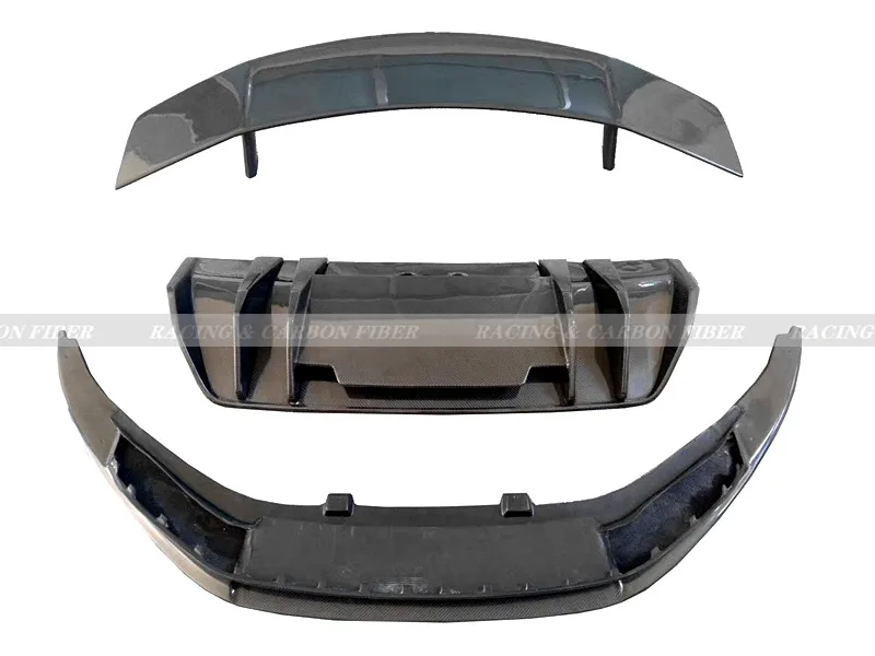

2017+ R8 V10 Plus bodykit Vors Style Carbon FIber Front Lip Rear Diffuser GT wing Spoiler For Audi R8 Car styling