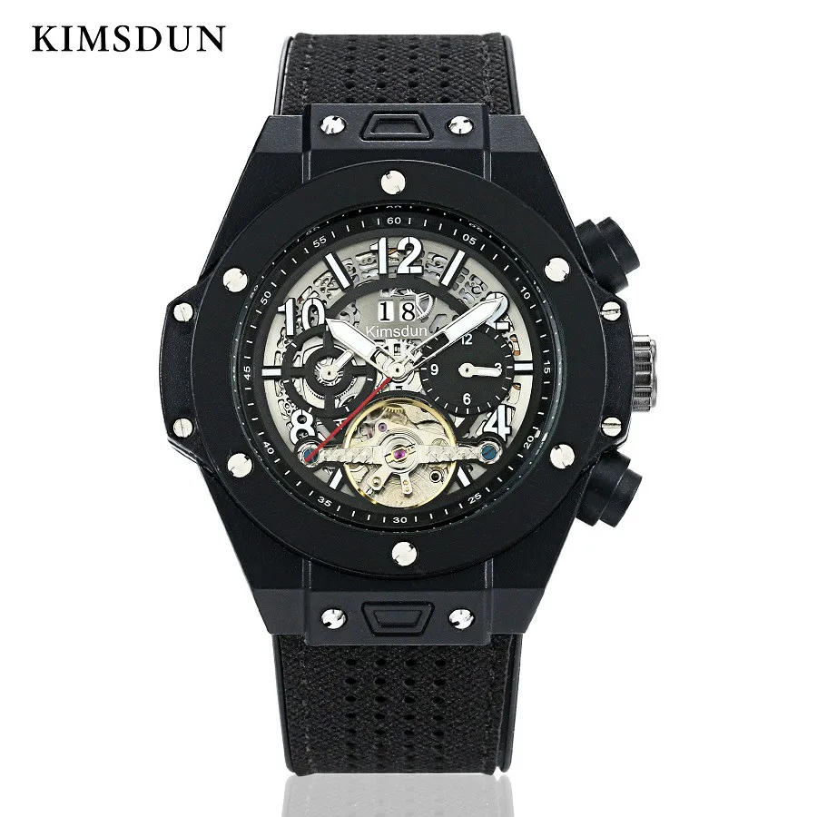 

Mechanical Watches Luxury Men Waterproof Sport Male Wrist Watch Automatic Tourbillon KIMSDUN clock Relogio Automatico Masculino
