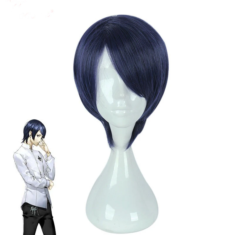 Аниме Persona 5 Yusuke Kitagawa парик косплей костюм мужчины и женщины короткие синтетические волосы Хэллоуин вечерние