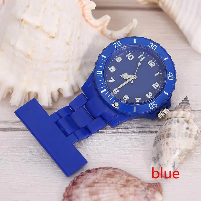 Карманные часы модные часы наручные цвета водостойкие reloj пластиковые медсестры кварцевые часы, женские наручные часы брошь женские часы 5