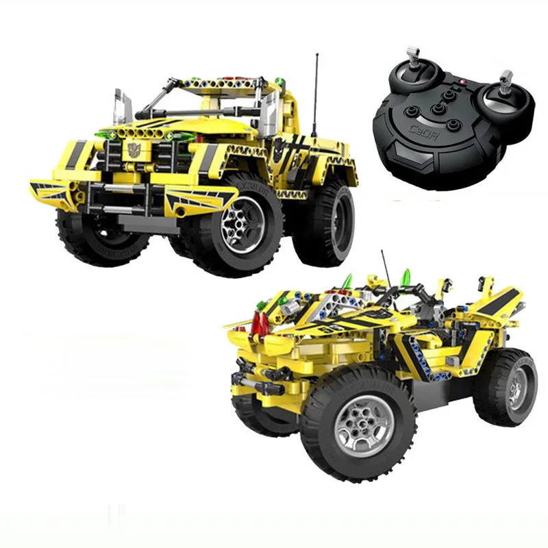 

Remote control Bumblebee TECHNIC Transformation 2 in 1 Model Building Blocks Bricks Compatible With Legos Gift Educational Toys
