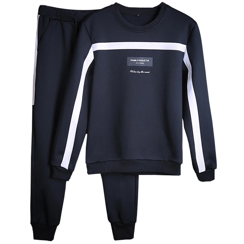 

Tracksuits Men Sets Winter Autumn Solid Sweat Suit Mens Track Suits Set 2PCS Coats+Pants Outwear SportsSuit Jacket and Sweatpant