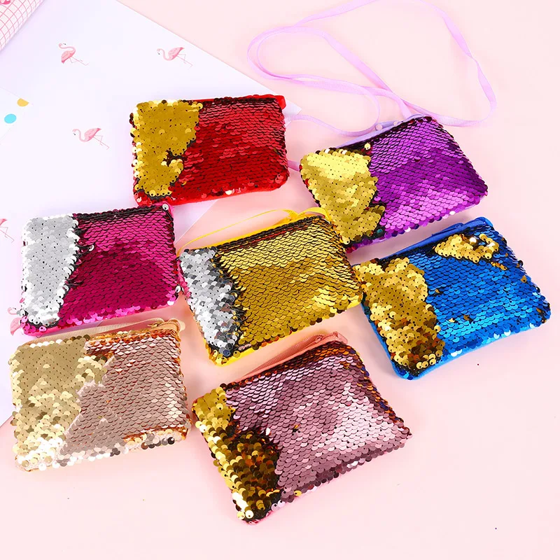 2018 NEW Fashion Children font b Coin b font font b Purse b font Mini Paillette