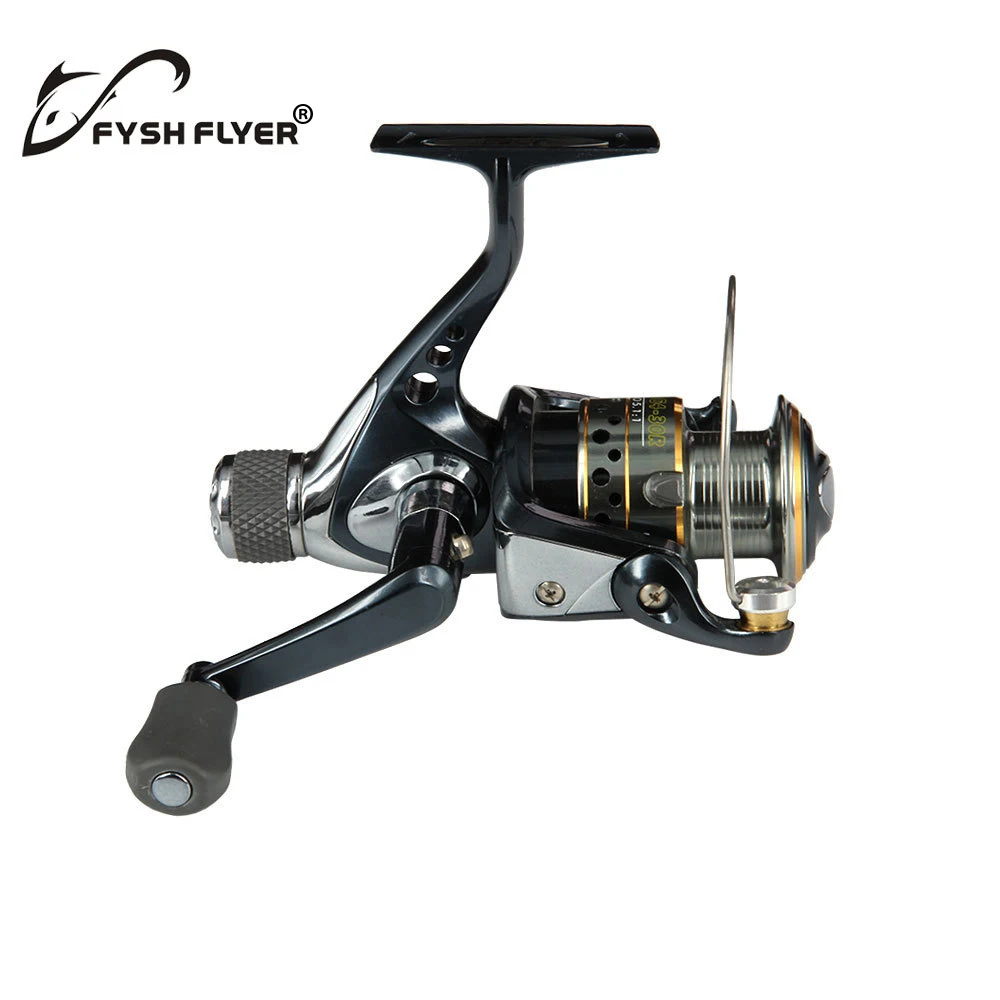 

FyshFlyer G4R Series Spinning Reel; Double-color Aluminum Spool/Convenient Plastic Handle/Non-slip Knob/Rear Drag System;