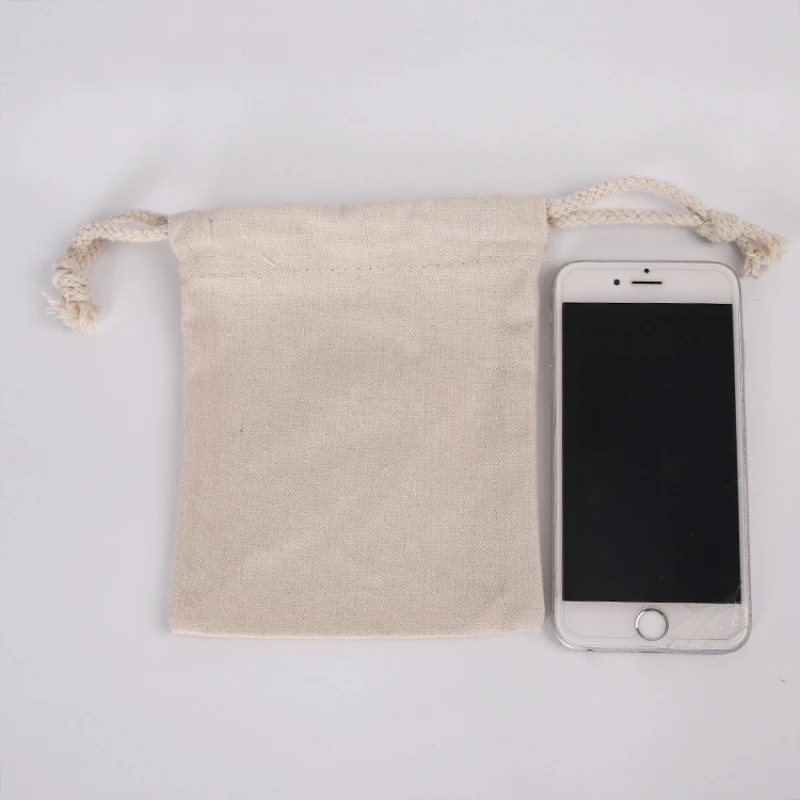 Calico Drawstring Bags Bulk Calico Bags Cotton Tote Bag Pack of 20pcs Canvas Drawstring Gift Bag